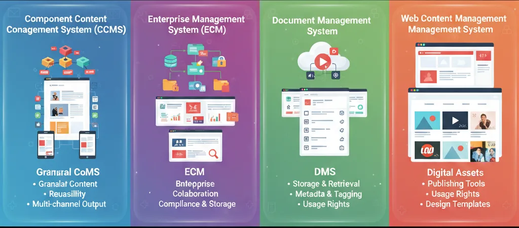 types of content mangement system