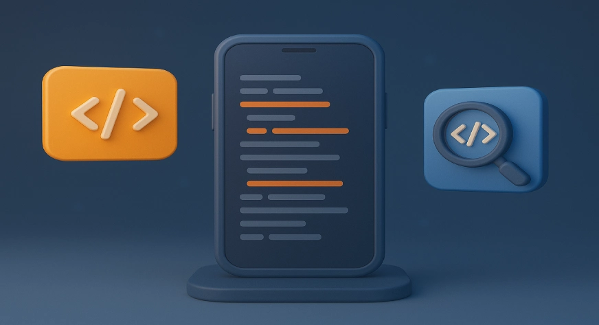 Source Code of a Website in Mobile
