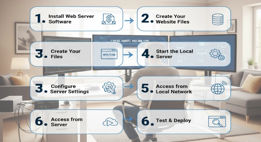 how to local host a website
